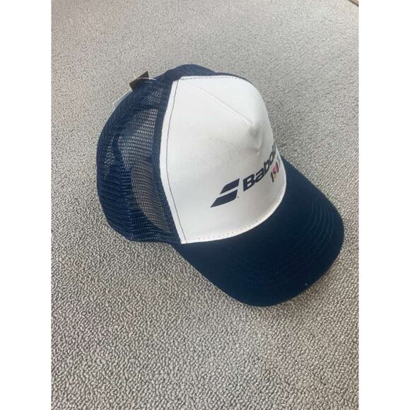 Babolat Trucker Hat Men's One Size Navy 150 Years Logo Mesh Back Beechfield - Picture 6 of 6